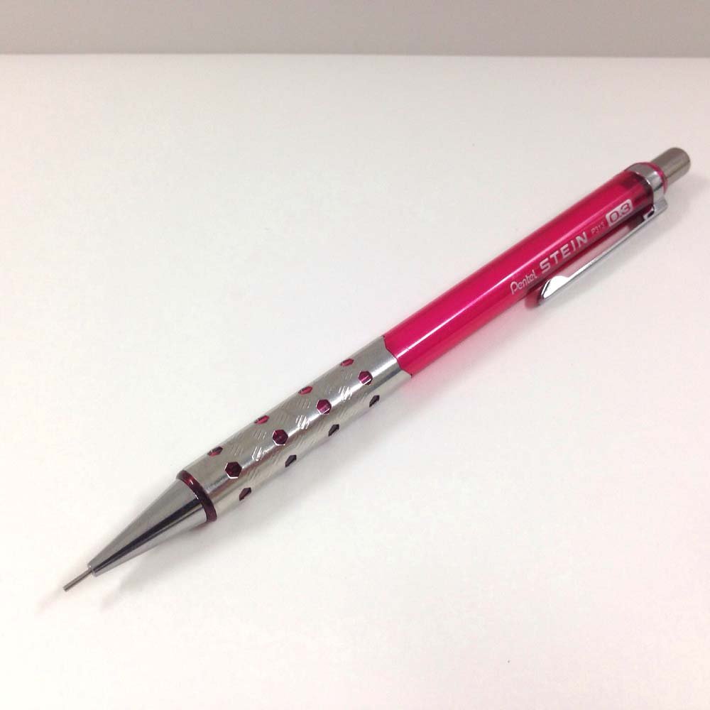 まとめ）ぺんてる シュタインシャープペンシル 0.3 クリアピンク P313